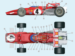 Tameo - TMK344 - Ferrari 312B - Italian GP 1970 - Regazzoni