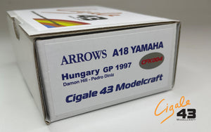 Cigale 43 Modelcraft Kit - 1/43 scale Arrows A18-Yamaha - 1997