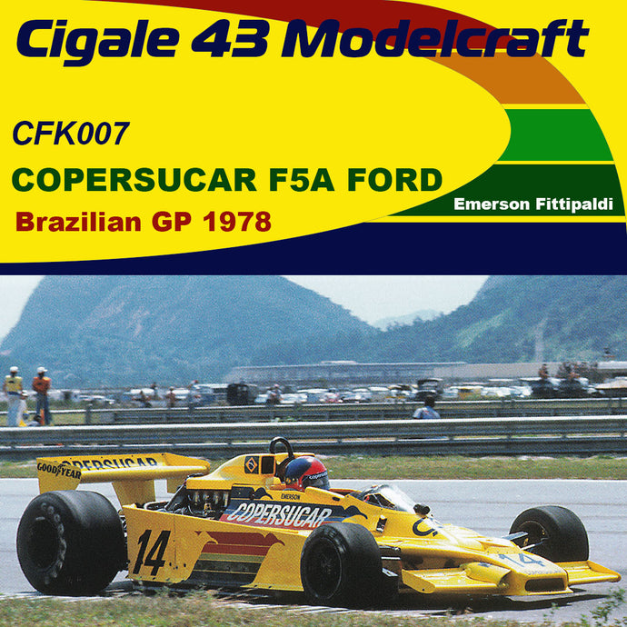 Cigale 43 Modelcraft Kit - 1/43 Scale Copersucar F5A-Ford Brazilian GP - 1978