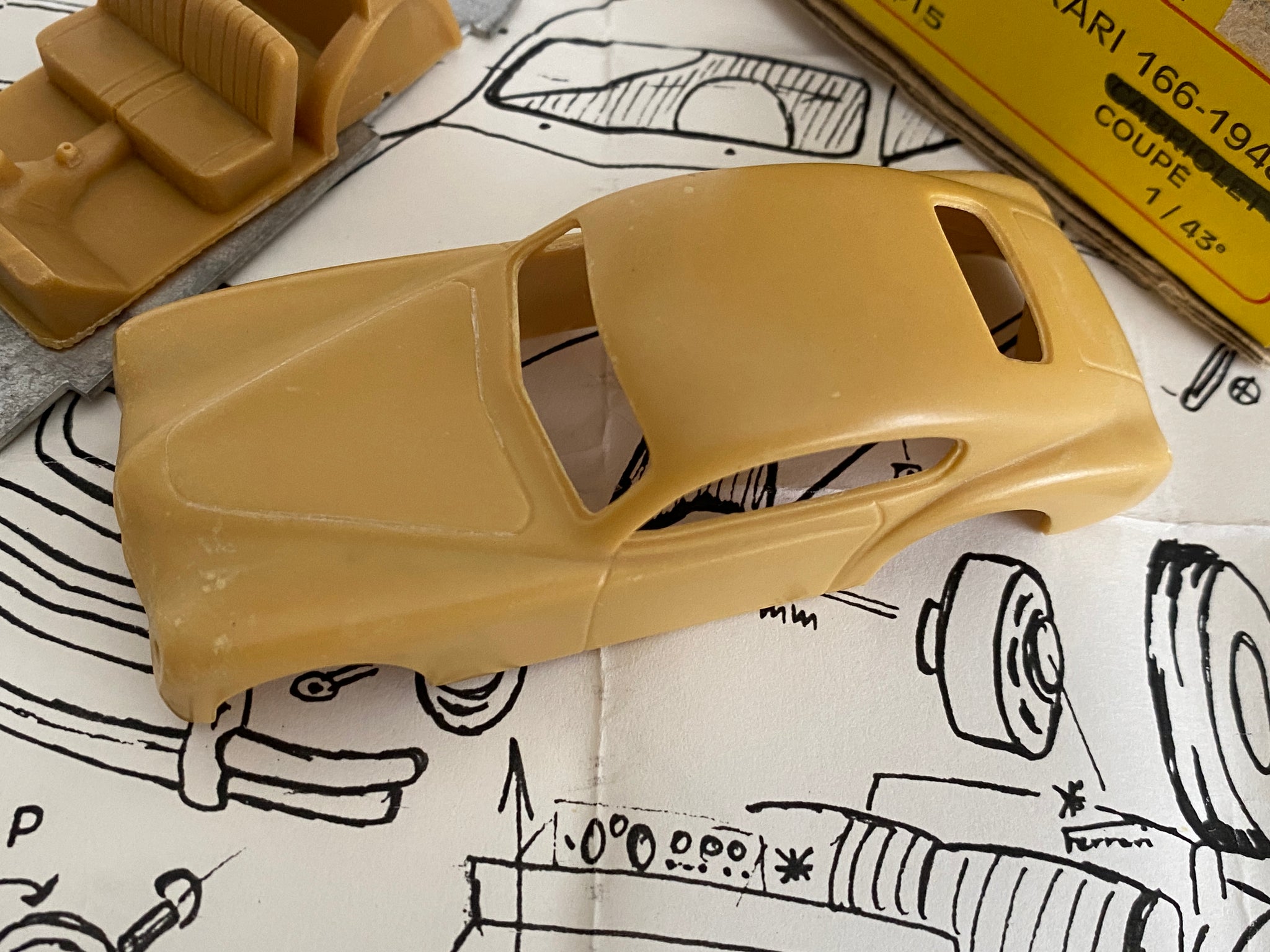 Rare matrice voiture FERRARI 166 Inter Vignale 1/43 Challange Rare matrice voiture FERRARI 166 Inter Vignale 1/43 Challange