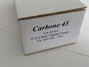 Carbone 43 - 1952 Ferrari 212 Inter Vignale Coupe - 1/43 Scale Resin Model Kit