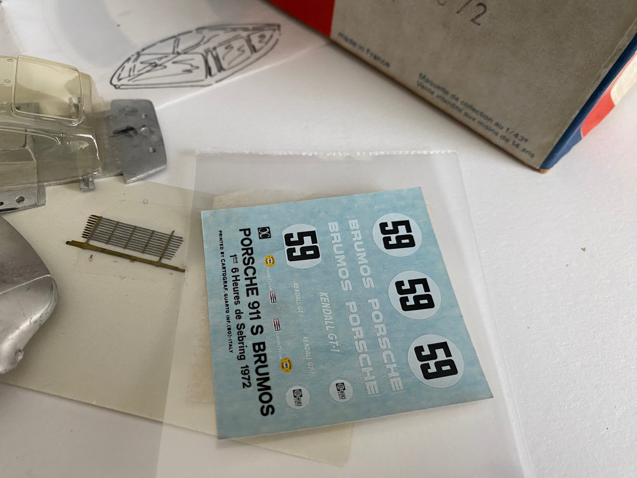 PORSCHE 911 CARRERA RSR Team Brumos. LM 1973. Kit 1/43 MRE EUR 18,50 PORSCHE 911 CARRERA RSR Team Brumos. LM 1973. Kit 1/43 MRE EUR 18,50