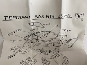 AMR X - Ferrari 308 GT4 - 1973 US Ver. - 1/43 scale Model Kit