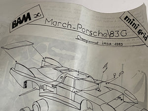 AMR/BAM - 1983 March/Porsche 83G Red Lobster IMSA 1/43 scale Model Kit