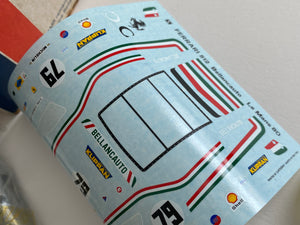 AMR X - Ferrari BB 512 LM - Le Mans 1980 Ecurie Bellancauto - 1/43 Scale Model Kit