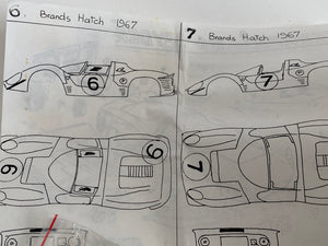 Annecy/AMR - 1967 Ferrari P4 Spyder Brands Hatch- 1/43 Scale Model Kit
