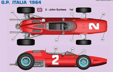 Load image into Gallery viewer, Tameo - World Champion - WCT64 - Ferrari 158 - GP Italia 1964 - Surtees