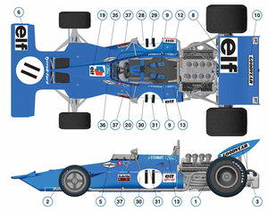 Tameo - World Champion - WCT71 - Tyrrell Ford 003 - GP Monaco 1971 - Stewart