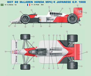Tameo - World Champion - WCT88 - McLaren Honda MP4/4 - GP Japan 1988 - Senna