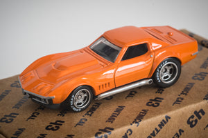 Vintage 43 Custom 1/64 Scale 1970's Orange Corvette
