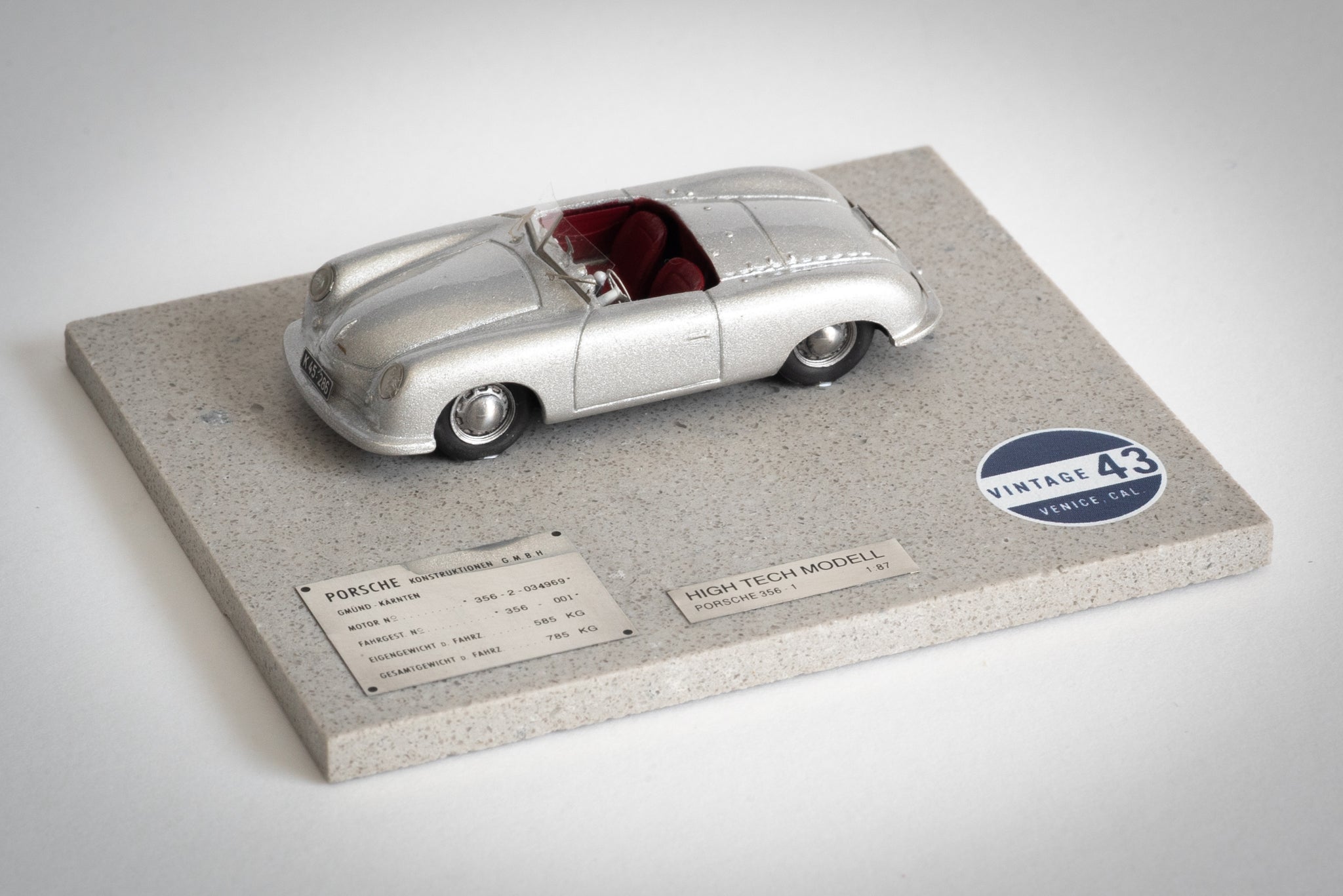 Porsche 356 coupé - grise - H0 Porsche 356 coupé - grise - H0