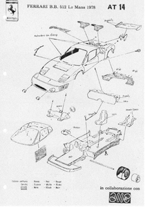 AMR Kit Monté 1/43 - Ferrari 512 BB TBird Swap Shop Le Mans AMR Kit Monté 1/43 - Ferrari 512 BB TBird Swap Shop Le Mans
